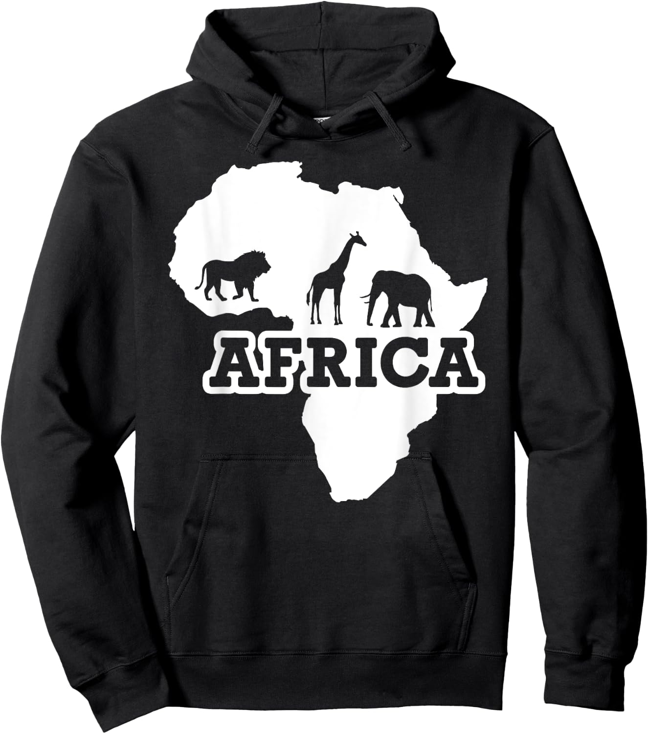 Africa Map Hoodie - Hoodie | Black
