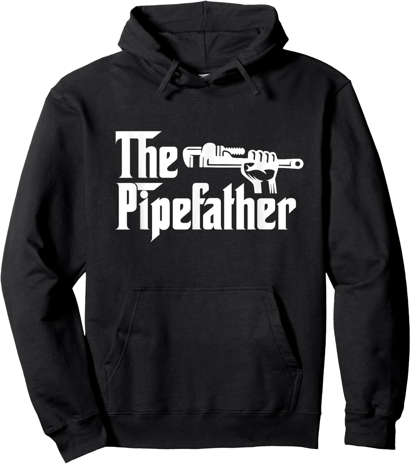 The Pipefather Plumber Pipefitter Dad Father's Day Hoodie - Hoodie | Black