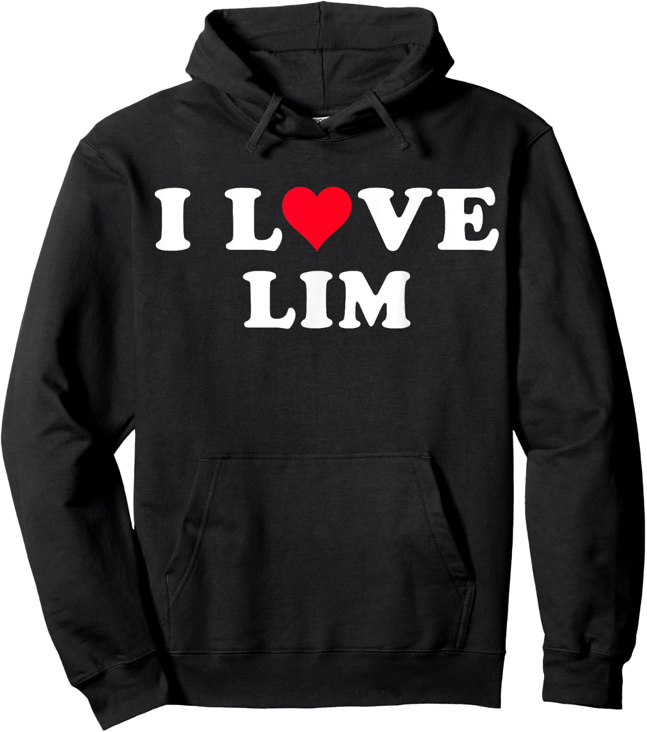 I Love Lim Matching Girlfriend & Boyfriend Lim Name Hoodie - Hoodie | Black