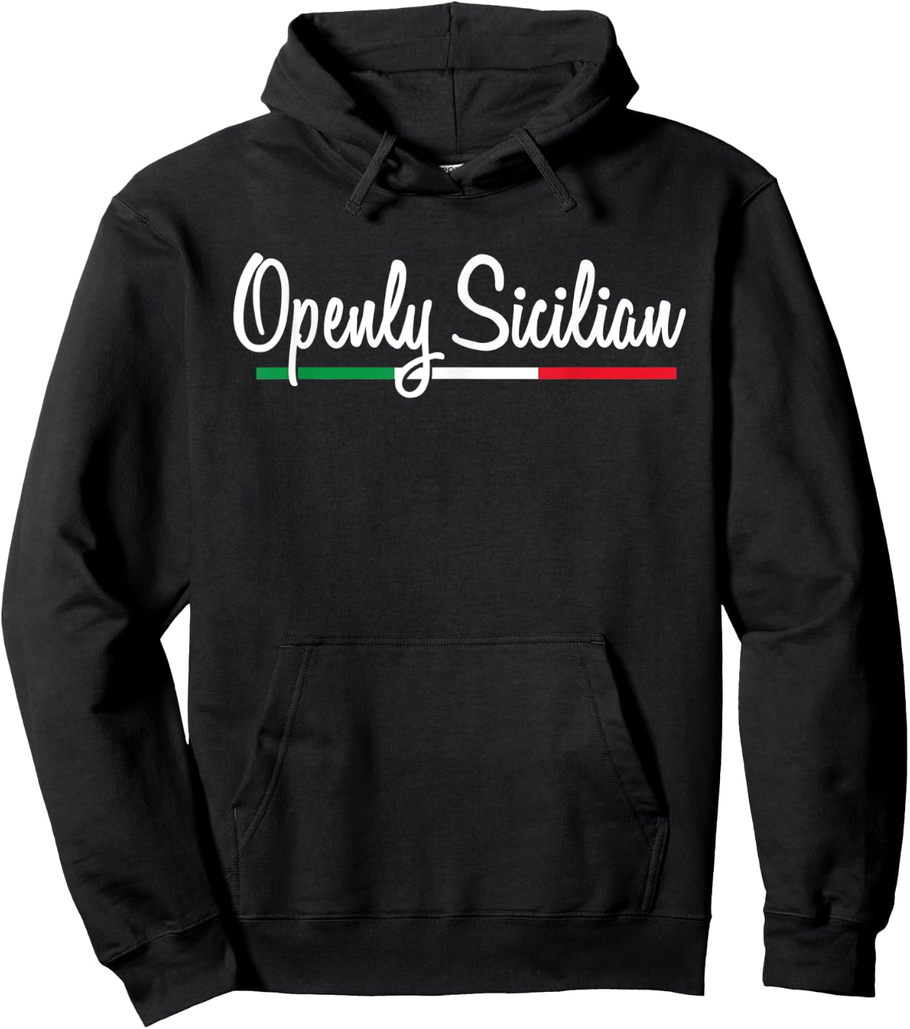 Funny Sicilian Pride - Openly Sicilian - Sicilia - Trinacria Hoodie - Hoodie | Black