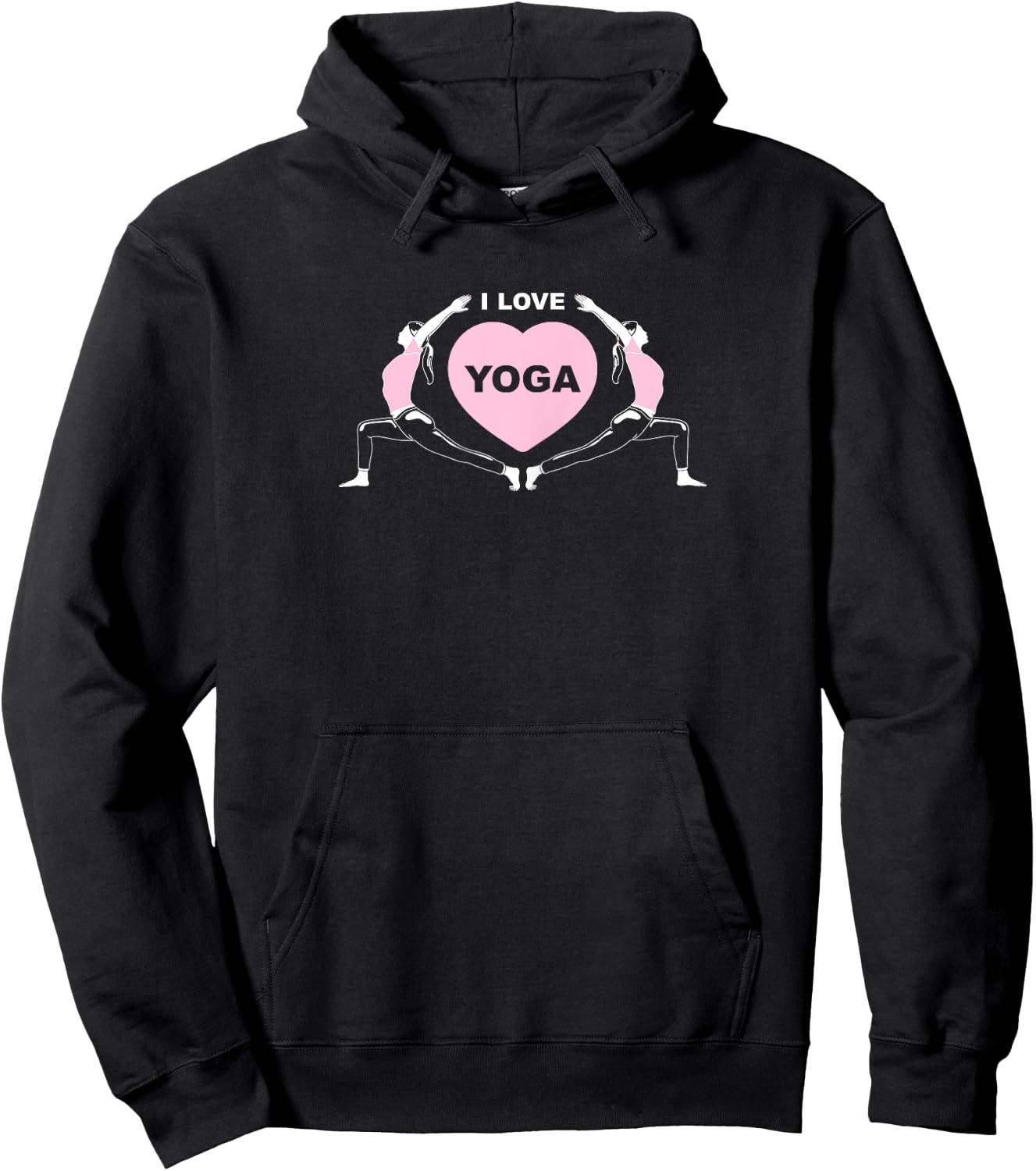 I Love Yoga Hoodie - Hoodie | Black