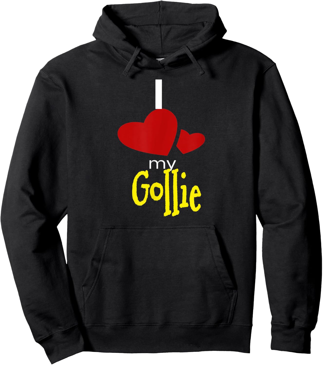 I Love My Gollie Dog Hoodie - Hoodie | Black