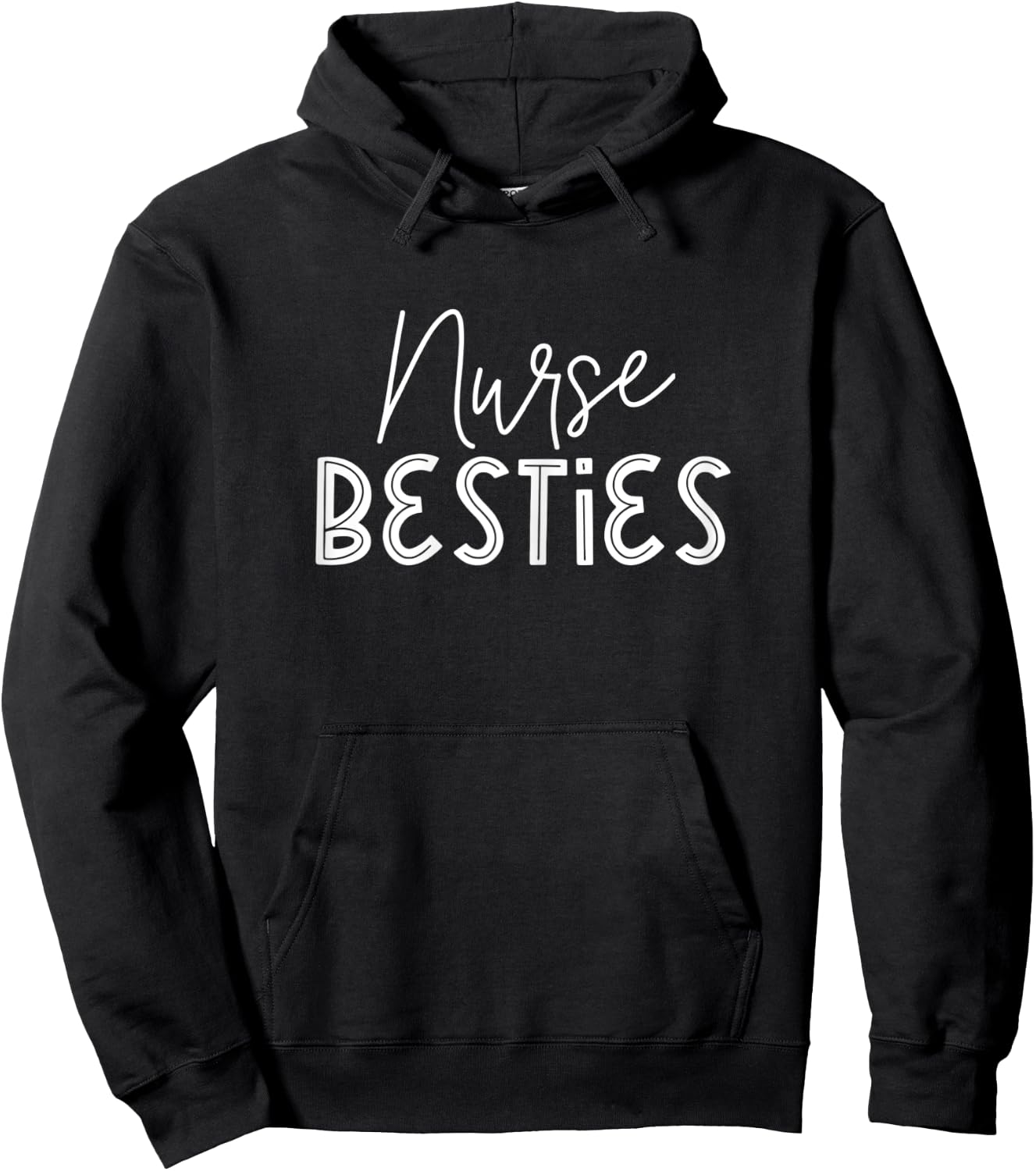 Nurse Besties Matching BFF For Best Friends Nurses Hoodie - Hoodie | Black
