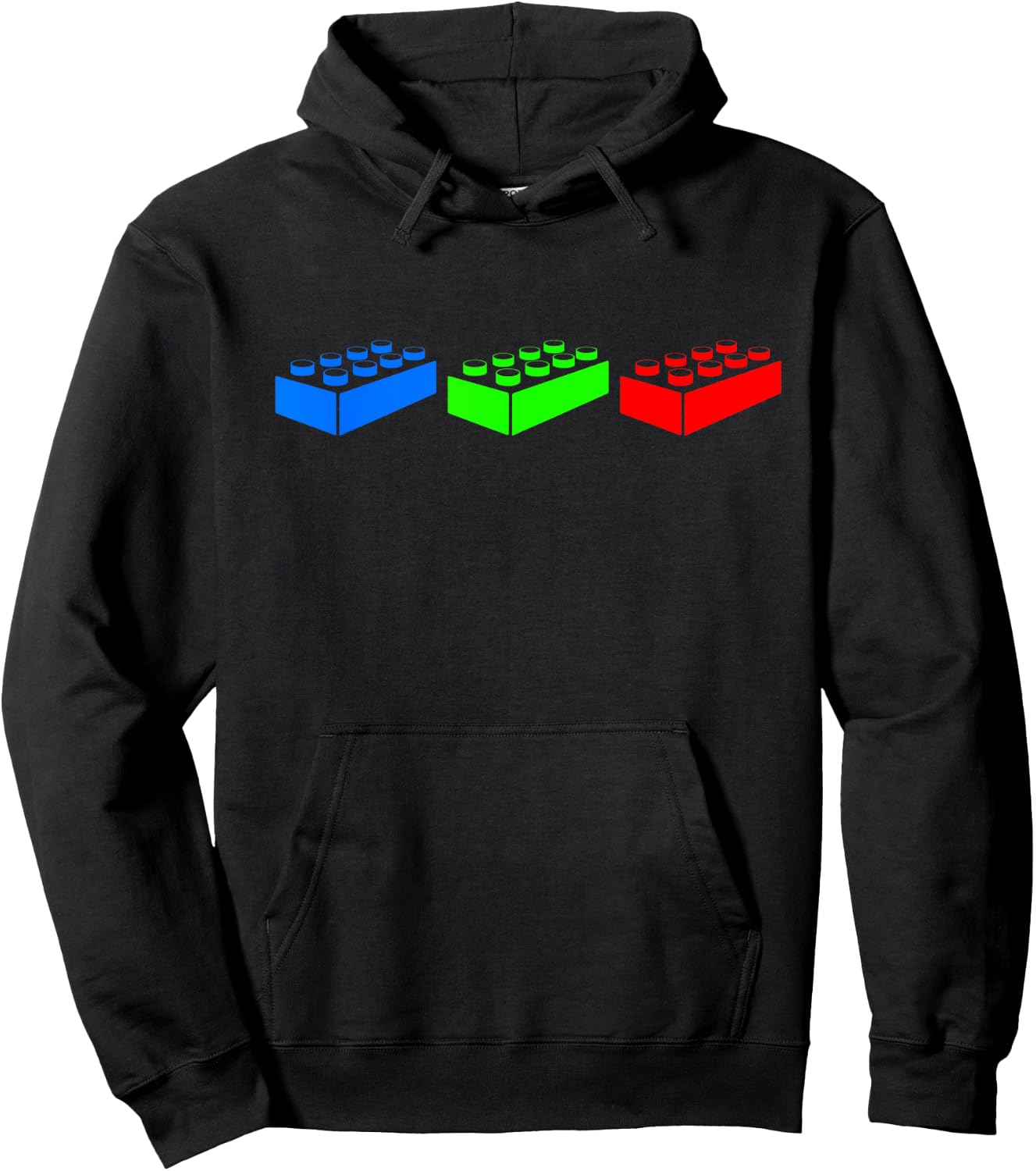 Building Blocks Bricks Master Builder Engineer Construction Small Hoodie - Hoodie | Black