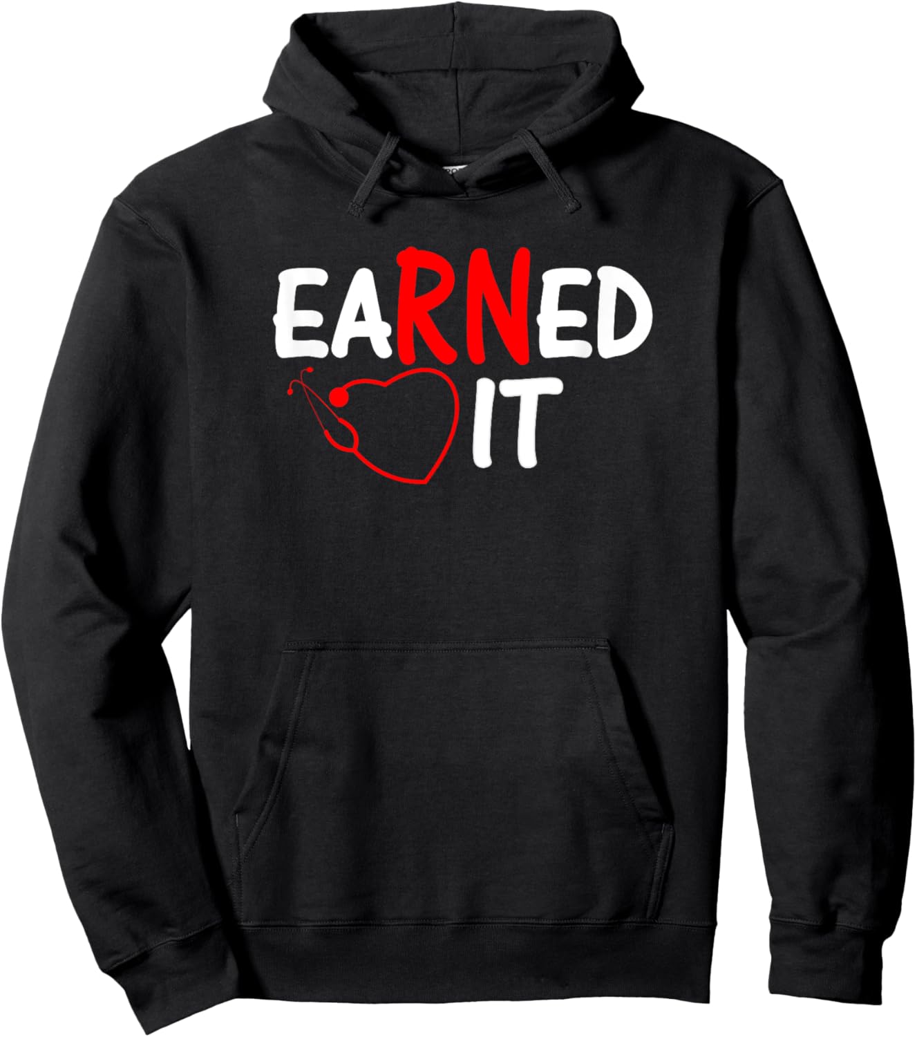 Nurse RN, LPN Earned it Hoodie - Hoodie | Black