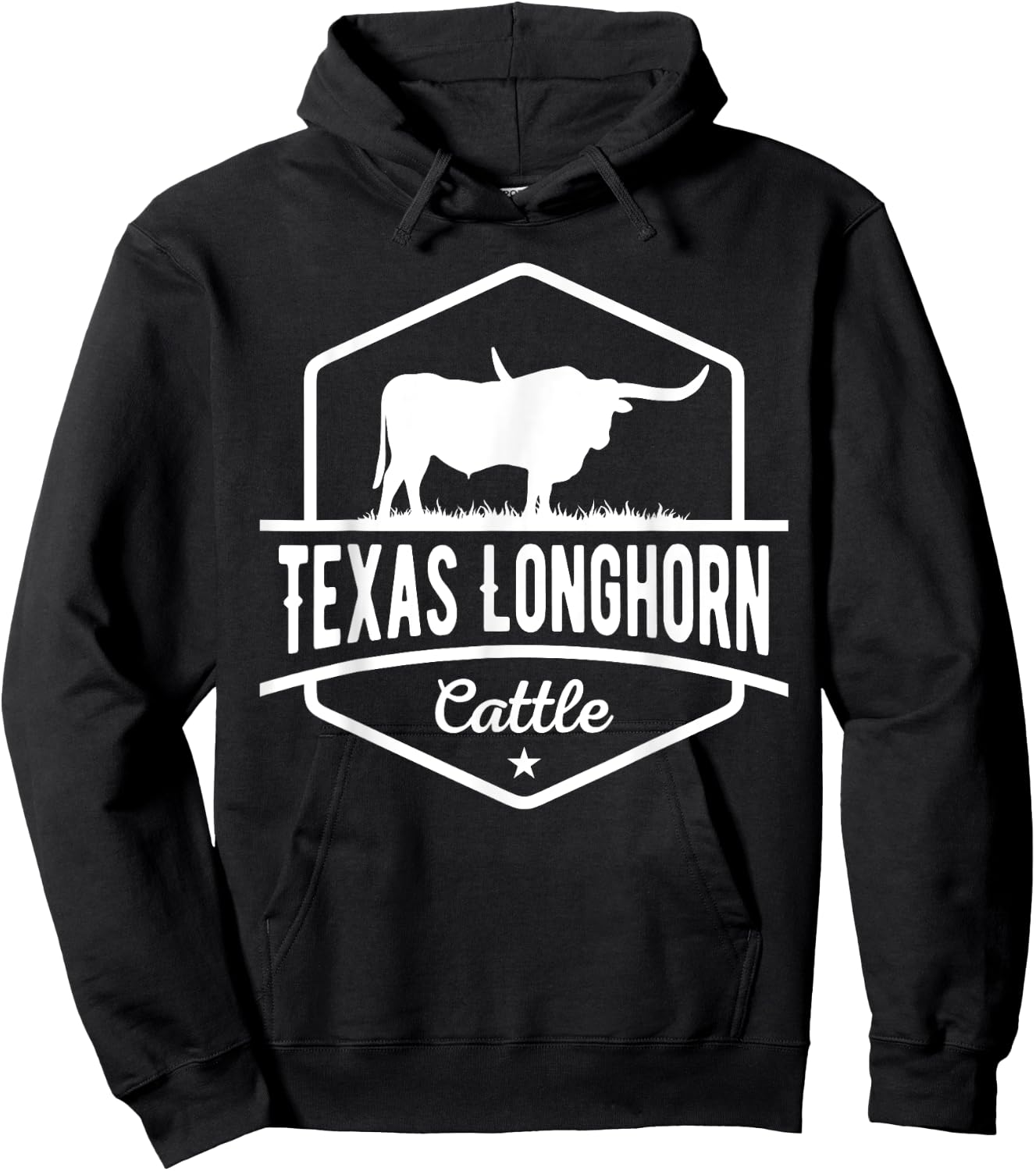 Texas Longhorn Cattle - Longhorn Cow For Cattle Farmer Hoodie - Hoodie | Black