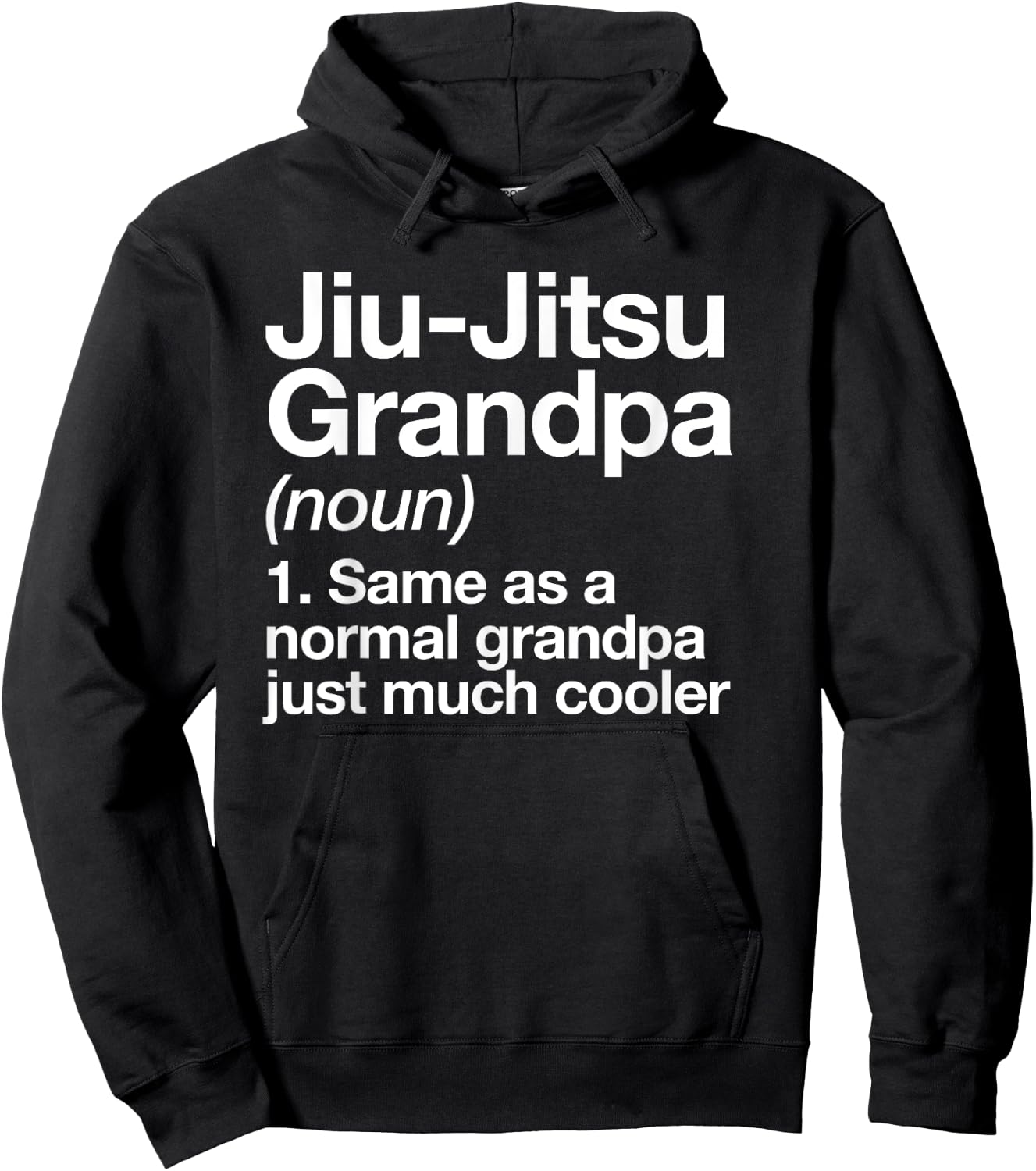 Jiu-Jitsu Grandpa Definition Funny Sports Martial Arts Hoodie - Hoodie | Black