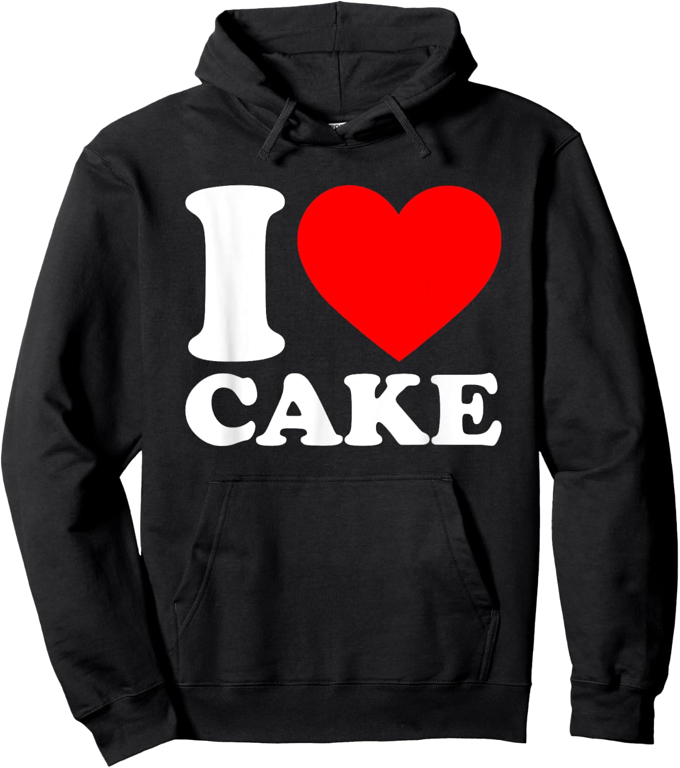 I Love Cake Shirt I Heart Cake Food Lover I Love Cake Hoodie - Hoodie | Black