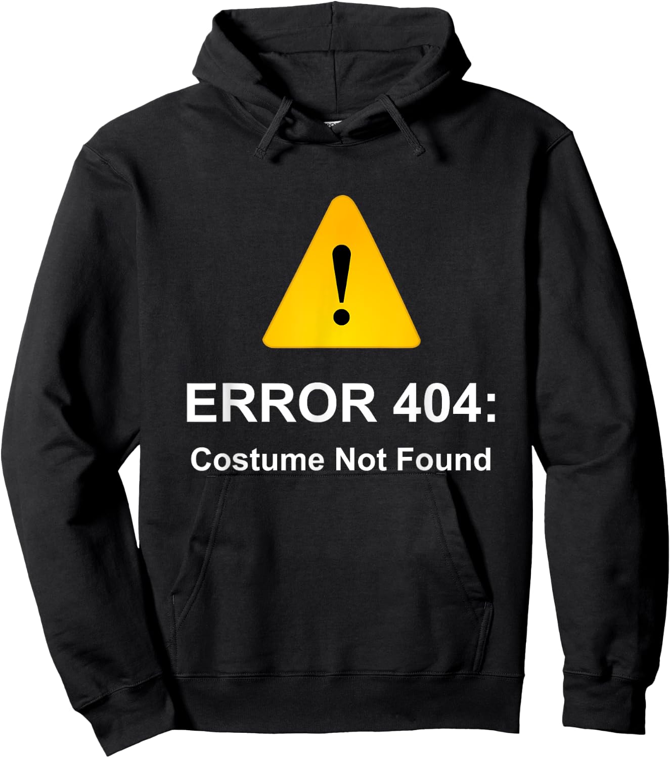 Halloween Geek Techie Computer Error 404: Costume Hoodie - Hoodie | Black