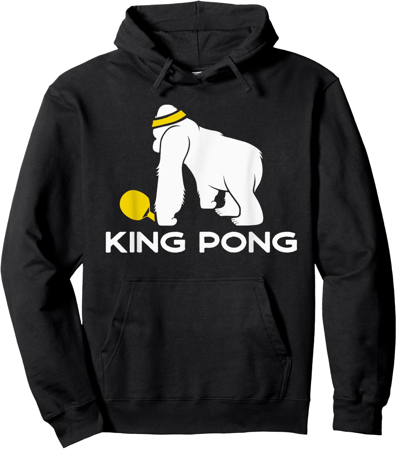 Table Tennis Gift Ping Pong Player - Funny King Pong Hoodie - Hoodie | Black