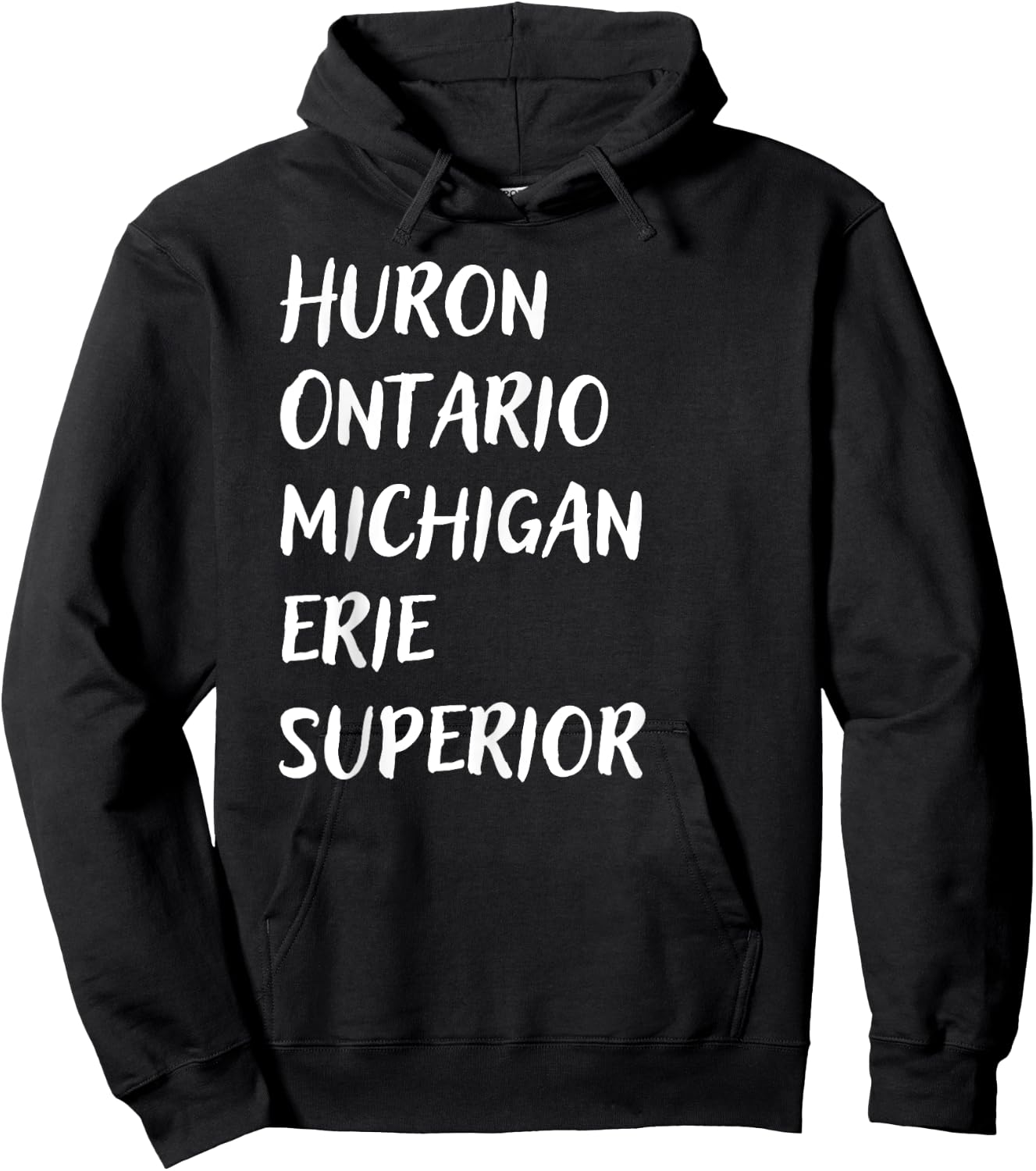The Great Lakes HOMES Michigan Gift Vintage Hoodie - Hoodie | Black