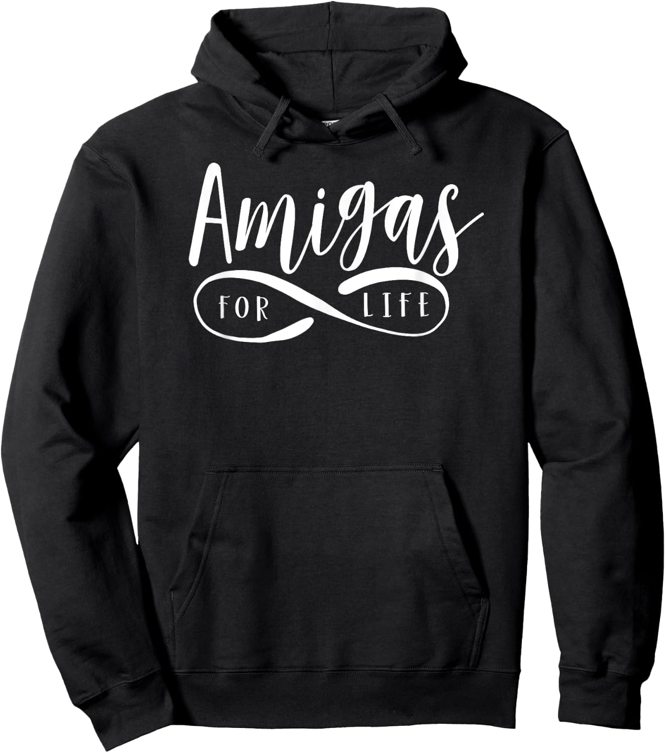 Amigas For Life Friends Best Shirt Forever For Teen Girl Two Hoodie - Hoodie | Black