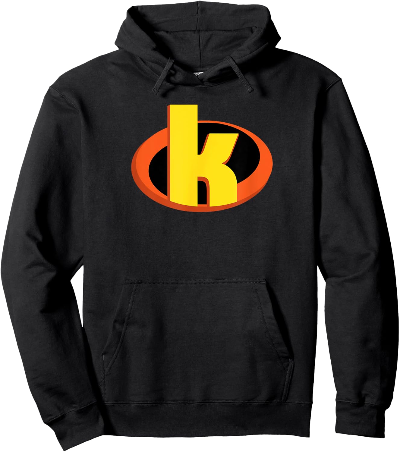 Incredible SuperHero Shield Letter K name Gift Hoodie - Hoodie | Black