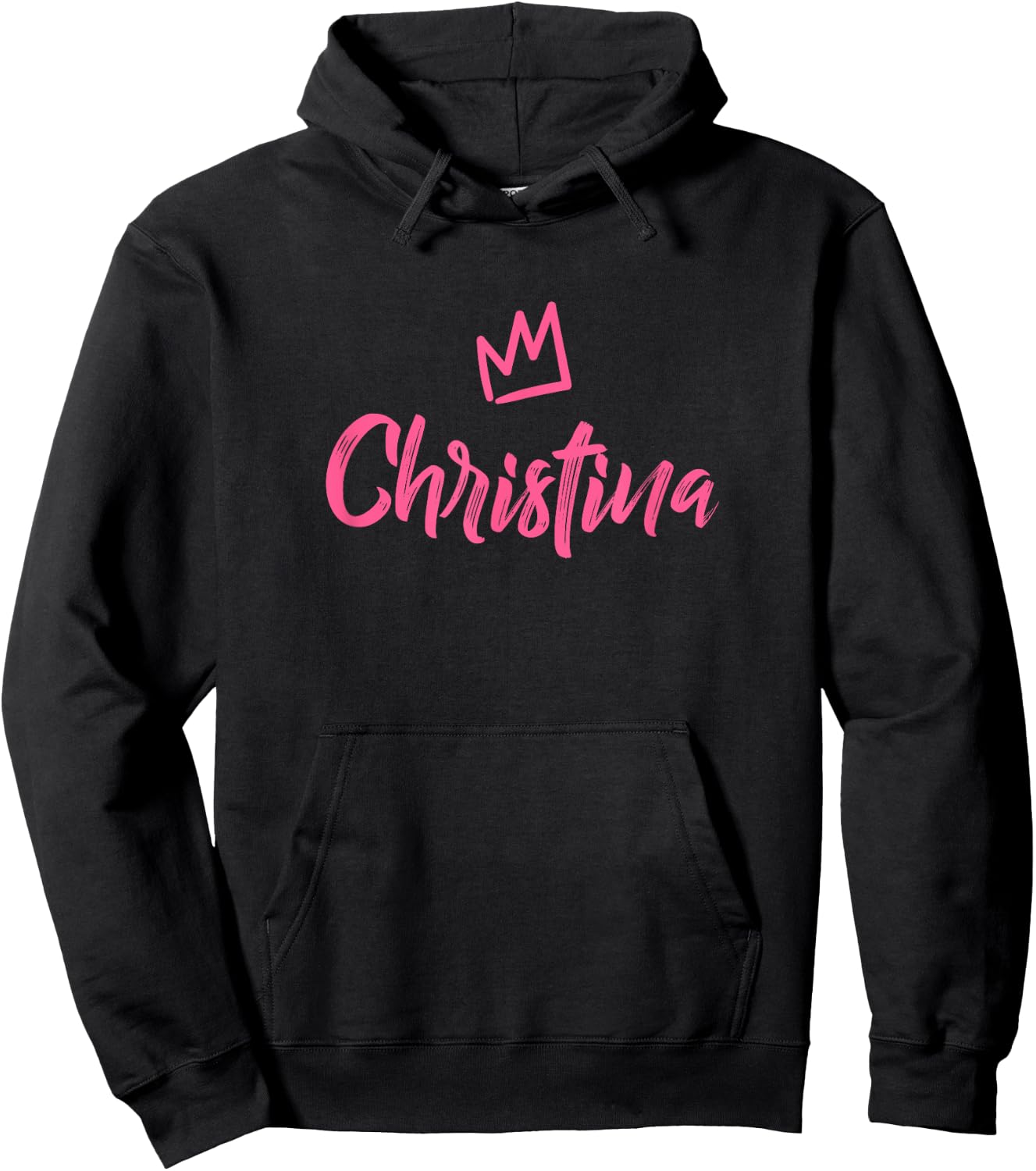 Christina the Queen / Pink Crown Called Christina Hoodie - Hoodie | Black