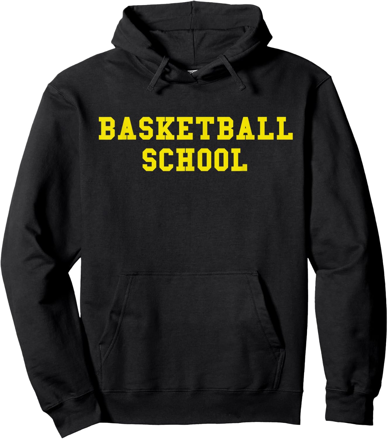 Basketball School Maize and Blue T Hoodie - Hoodie | Black