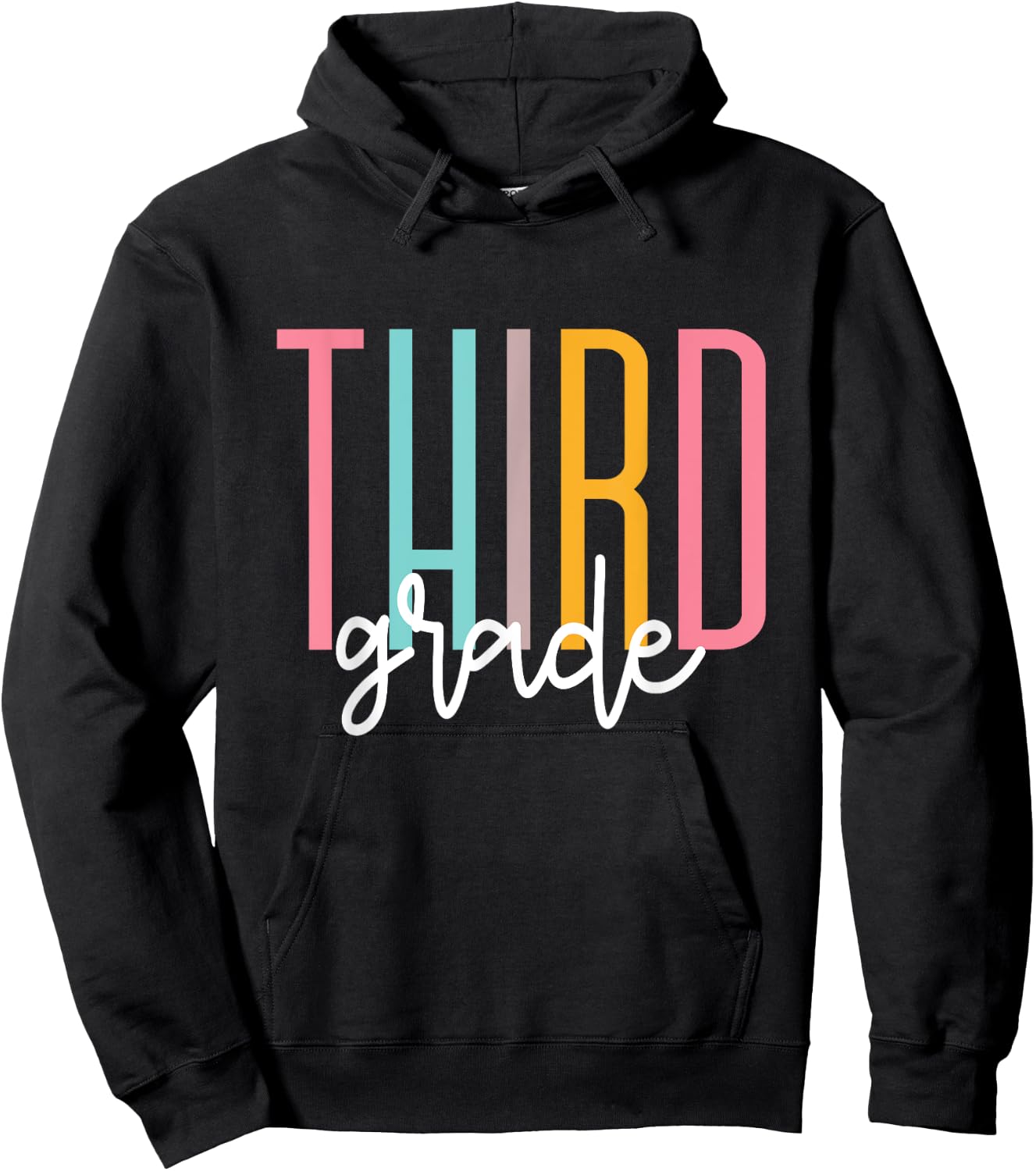 Third Grade Girls Boys Teacher Team 3rd Grade Squad Hoodie - Hoodie | Black