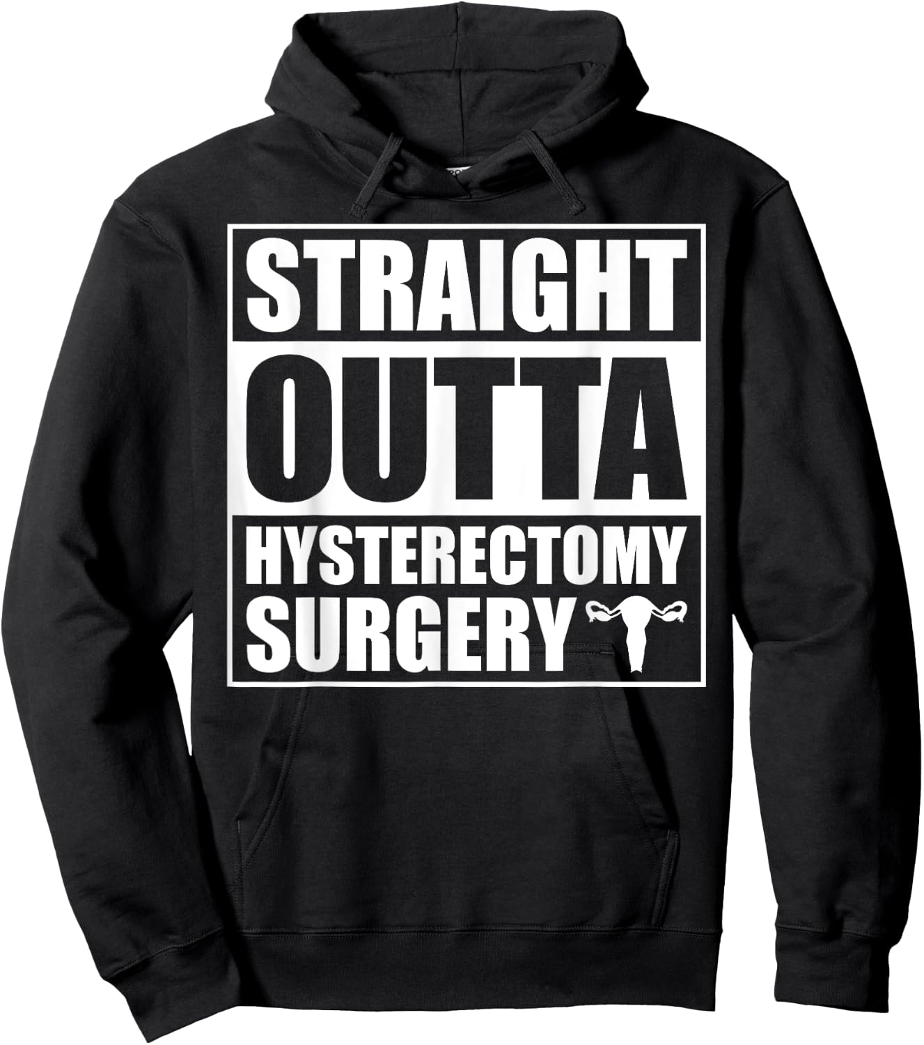 Funny Hysterectomy Endometriosis Surgery Recovery Hoodie - Hoodie | Black