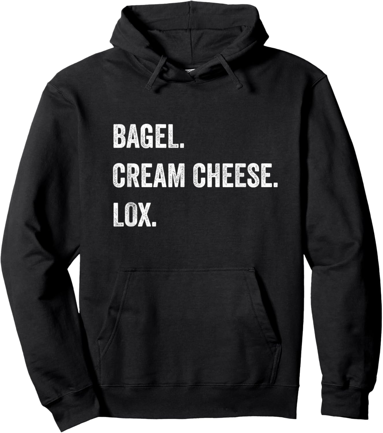 Bagel Cream Cheese Lox Salmon Funny Jewish Deli Fish Lover Hoodie - Hoodie | Black