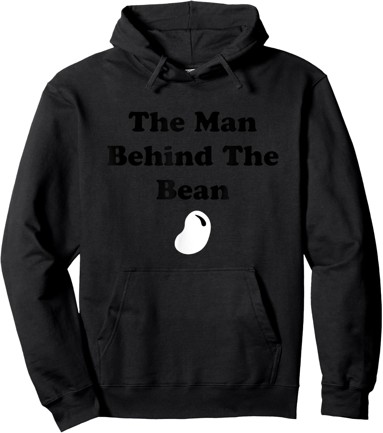 The Man Behind The Bean Father To Be New Dad Father's Day Hoodie - Hoodie | Black