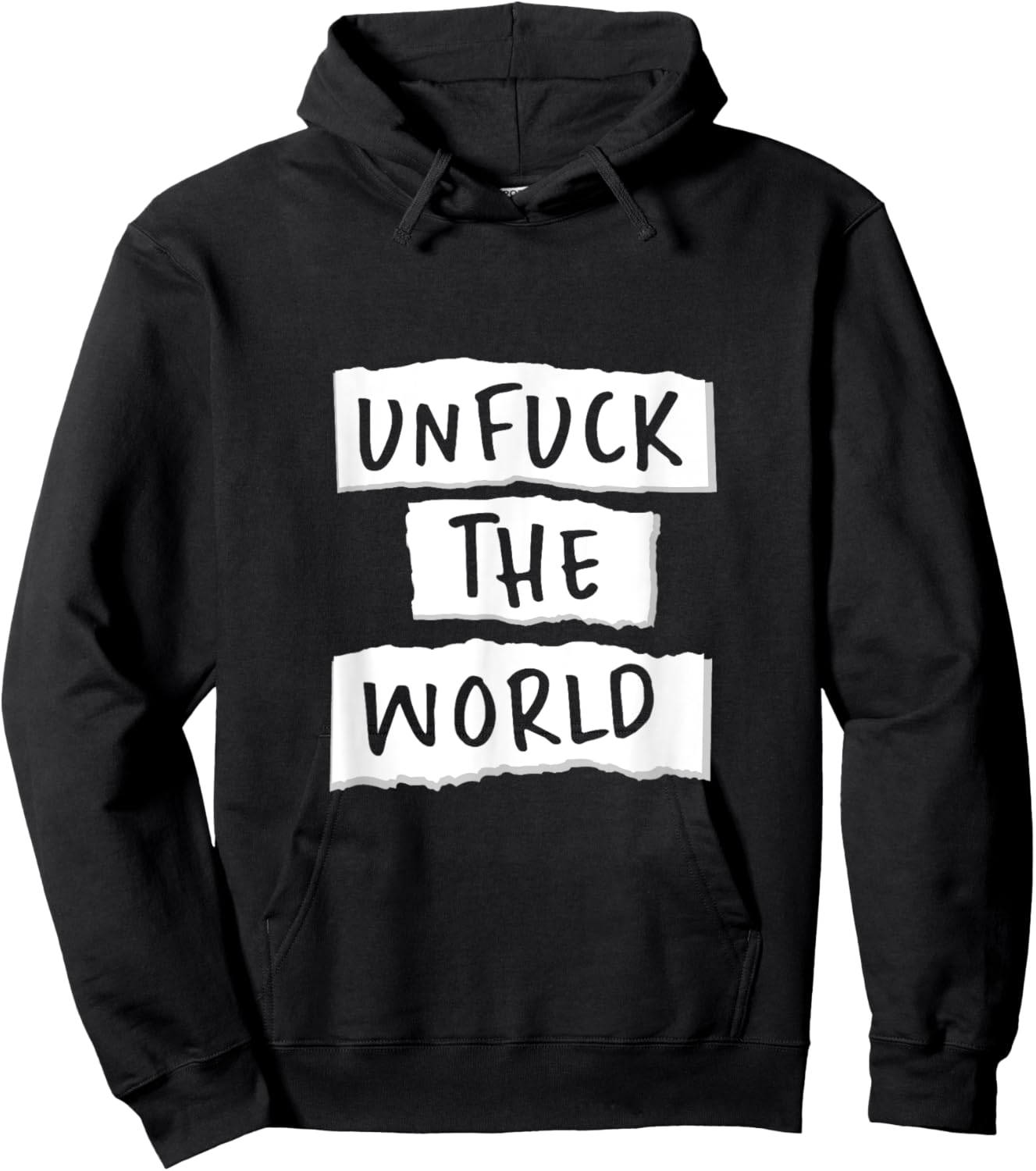 Unfuck the World Hoodie - Hoodie | Black