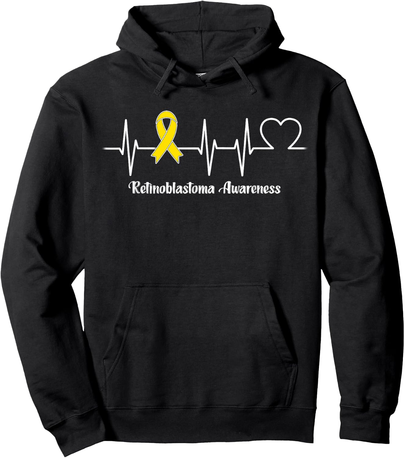 Heartbeat Retinoblastoma Warrior Hoodie - Hoodie | Black