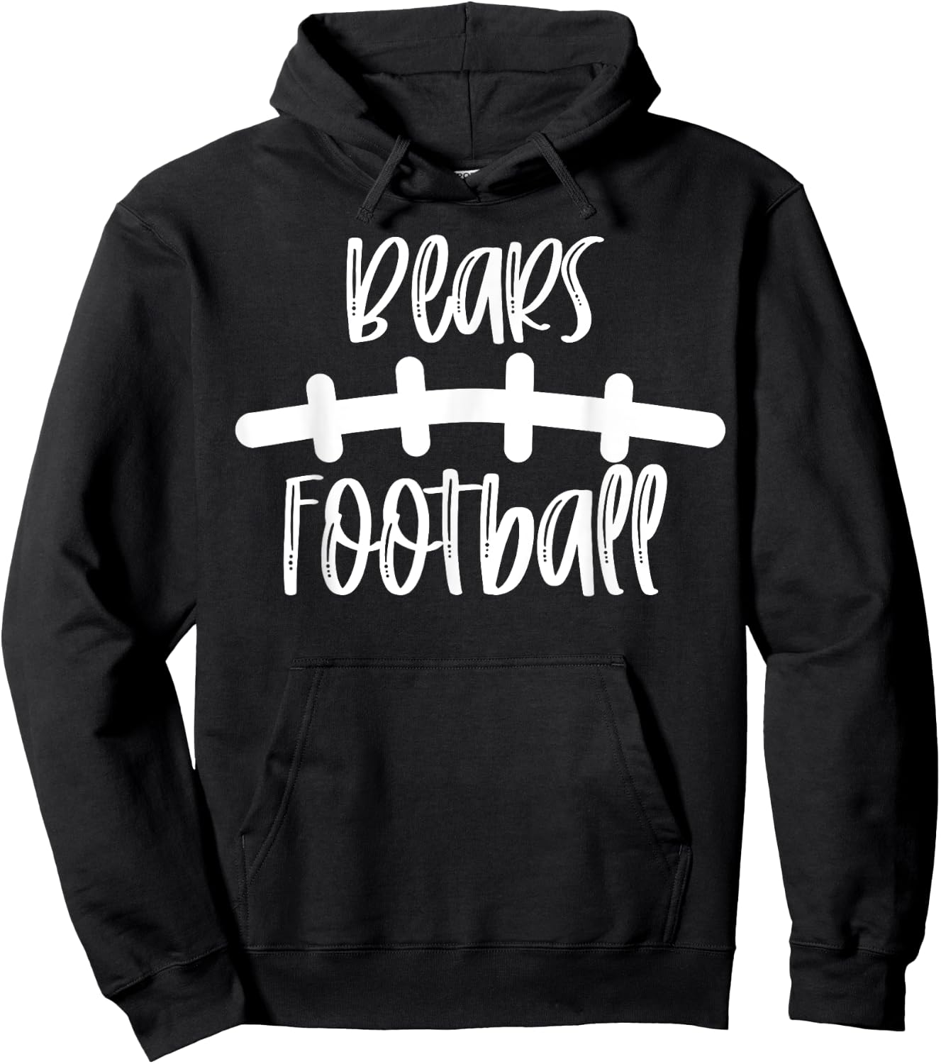 Bears Football School Spirit Team Mascot Game Night Hoodie - Hoodie | Black