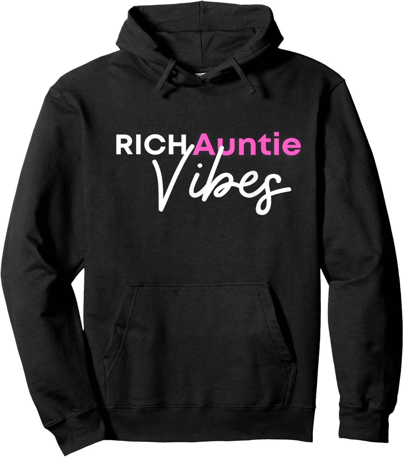 Rich Auntie Vibes Hoodie - Hoodie | Black