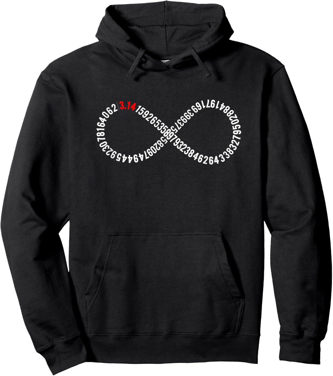 Infinity Digits of Pi Day Gift Math Teacher Women Hoodie - Hoodie | Black