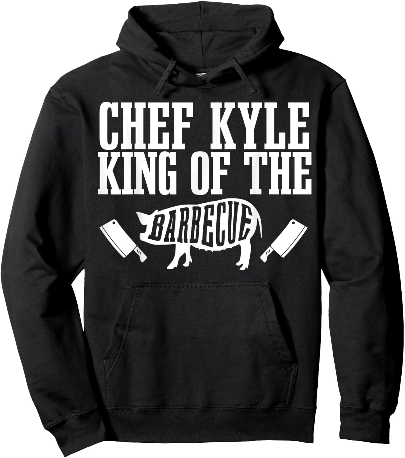 Chef Kyle Is King of The Barbecue BBQ Grilling Master Hoodie - Hoodie | Black