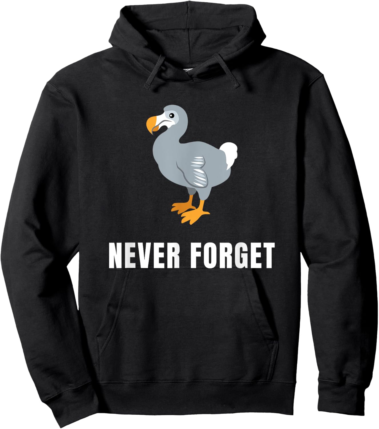 Never Forget The Dodo Funny Extinct Animal Hoodie - Hoodie | Black