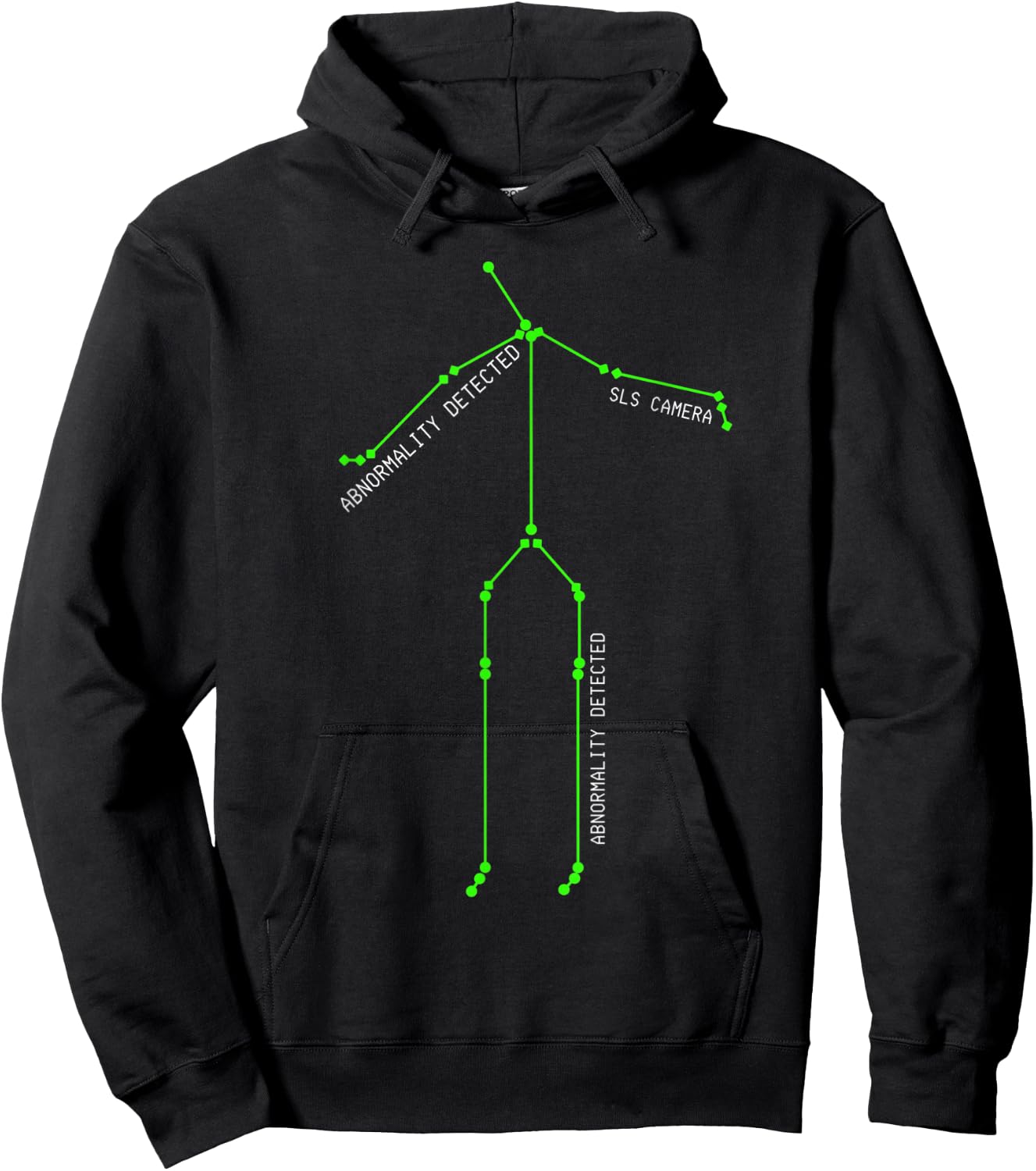 SLS Camera Stick Man Ghost Shirt Ghost Hunting Novelty Hoodie - Hoodie | Black