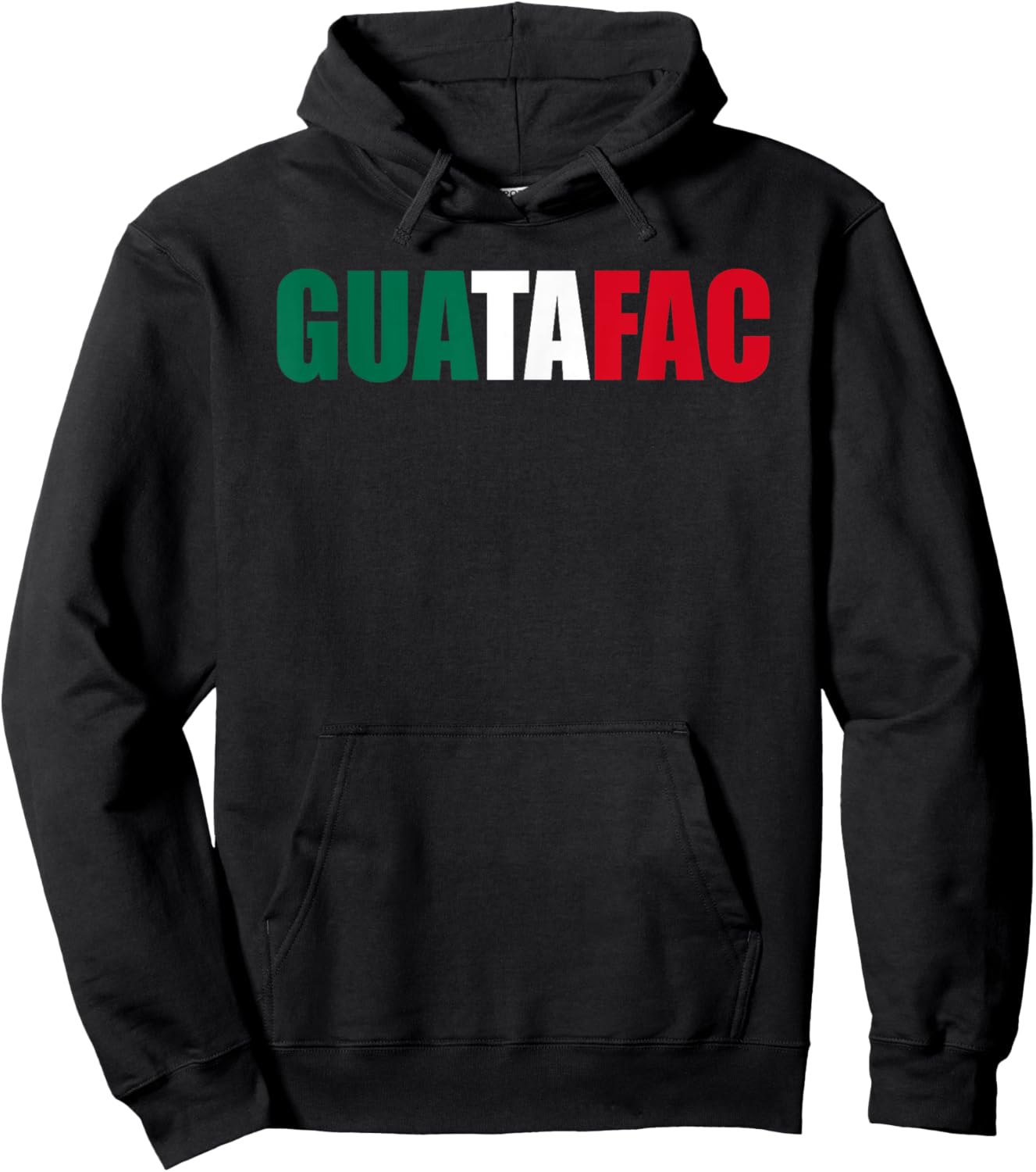 Guatafac Funny Mexican Flag Hoodie - Hoodie | Black