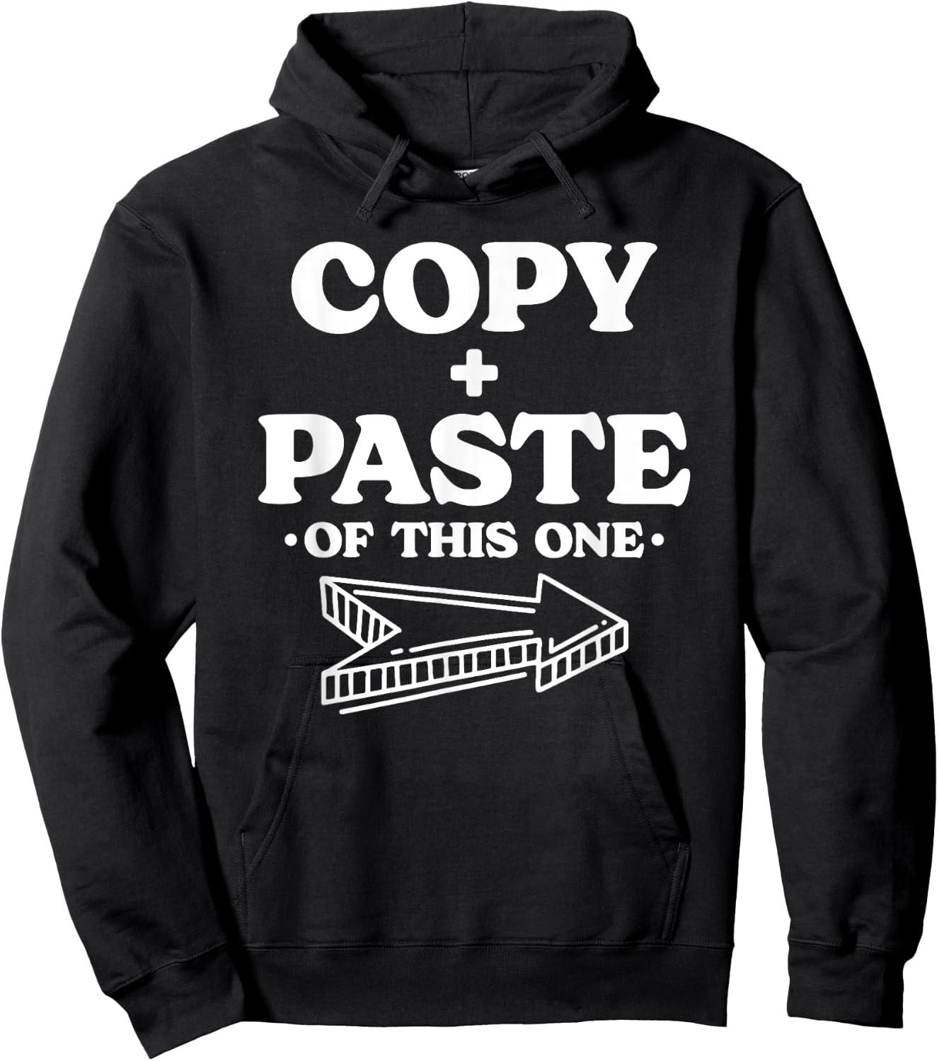 Twins Matching Copy Paste Twinning Fun Twin Costume Hoodie - Hoodie | Black