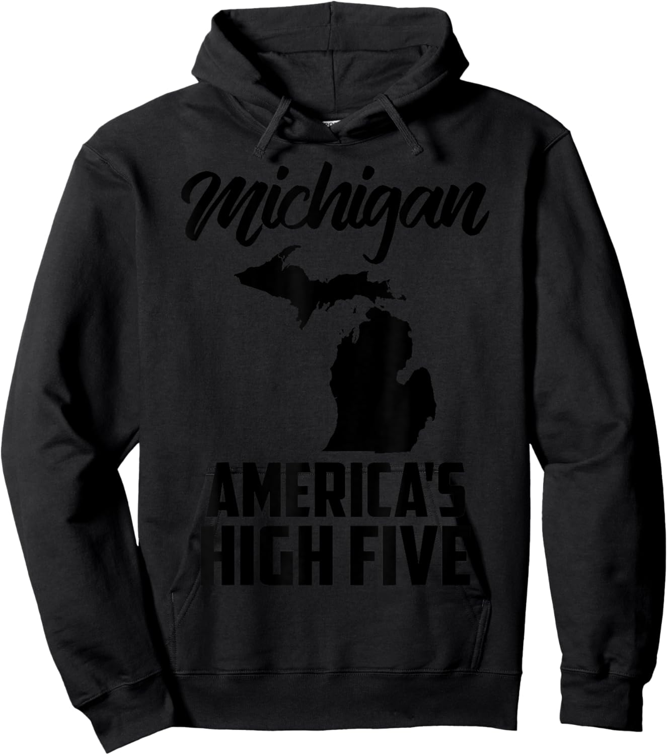 Funny America's High Five State Of Michigan Gift Men Women Hoodie - Hoodie | Black