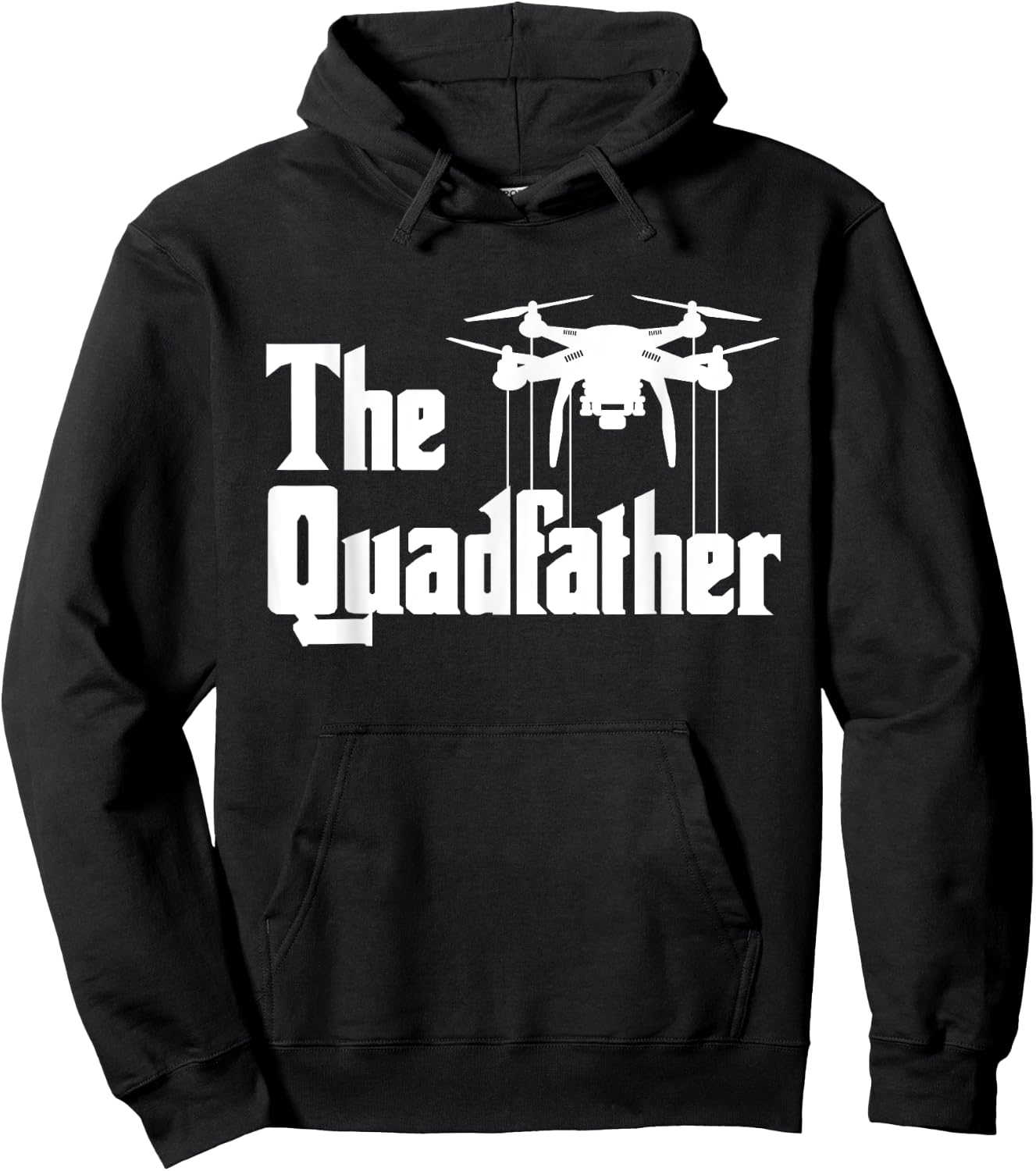 The Quadfather - Drone Pilot Quadcopter Operator RC Flight Hoodie - Hoodie | Black