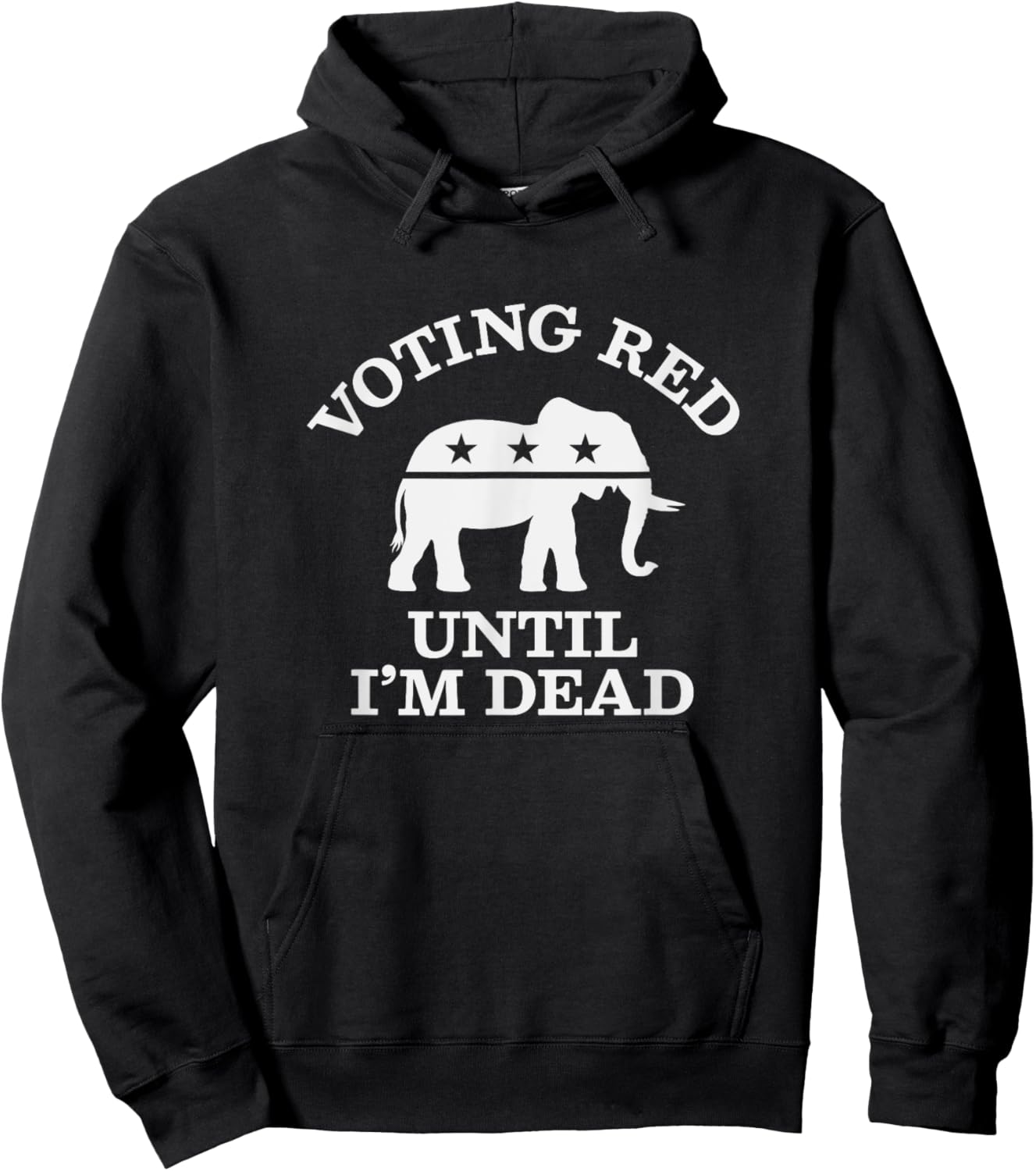 Vote Red Election Ballot, Republican Raised Right Hoodie - Hoodie | Black