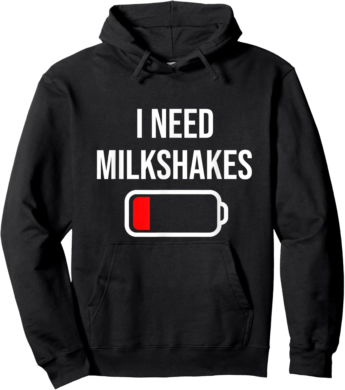 I Need Milkshakes - Milk Funny Drink Milkshake Hoodie - Hoodie | Black