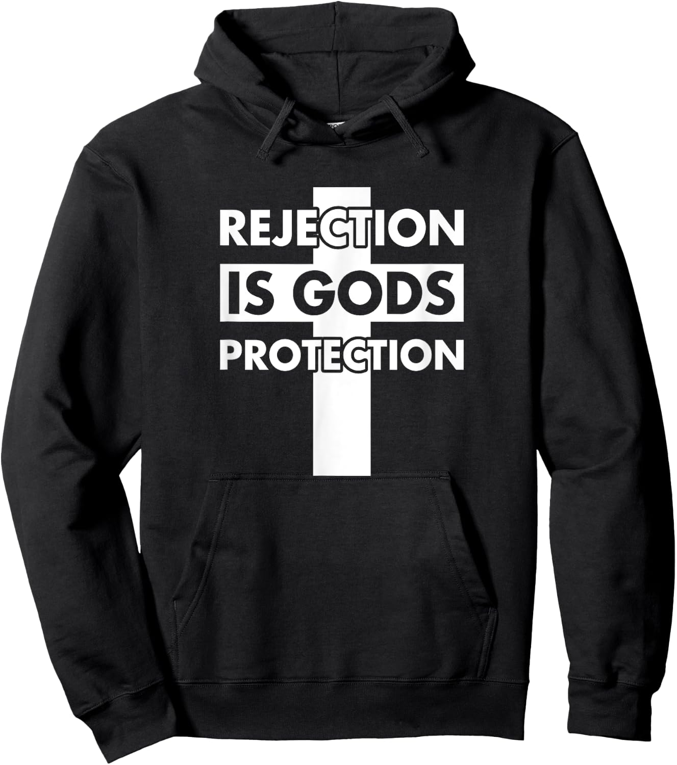 Rejection Is God's Protection Hoodie - Hoodie | Black
