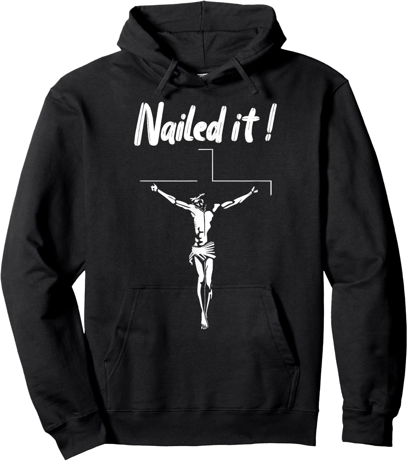 Jesus Nailed It Atheist Punk Goth Hoodie - Hoodie | Black