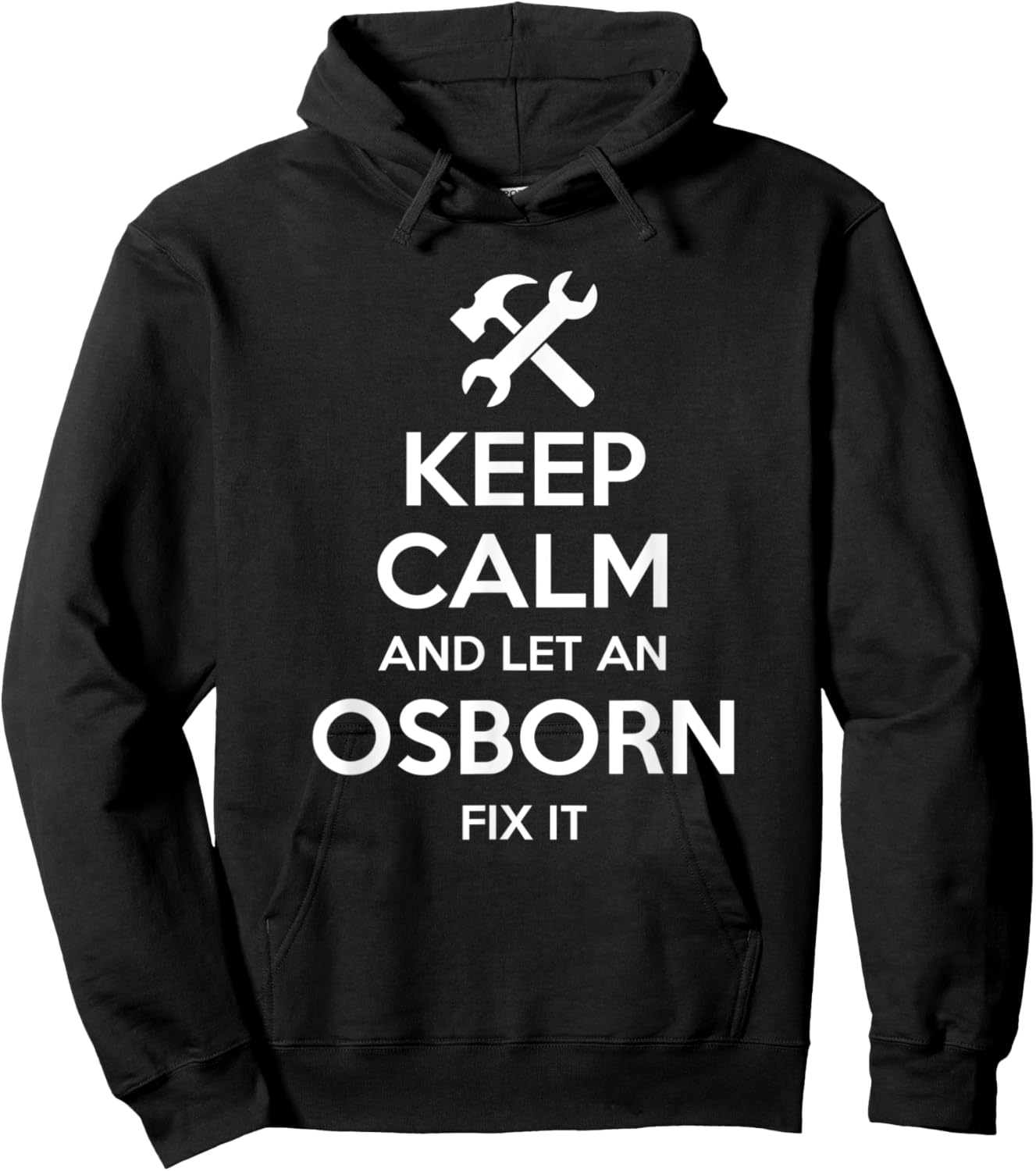 OSBORN Funny Surname Birthday Family Tree Reunion Gift Hoodie - Hoodie | Black