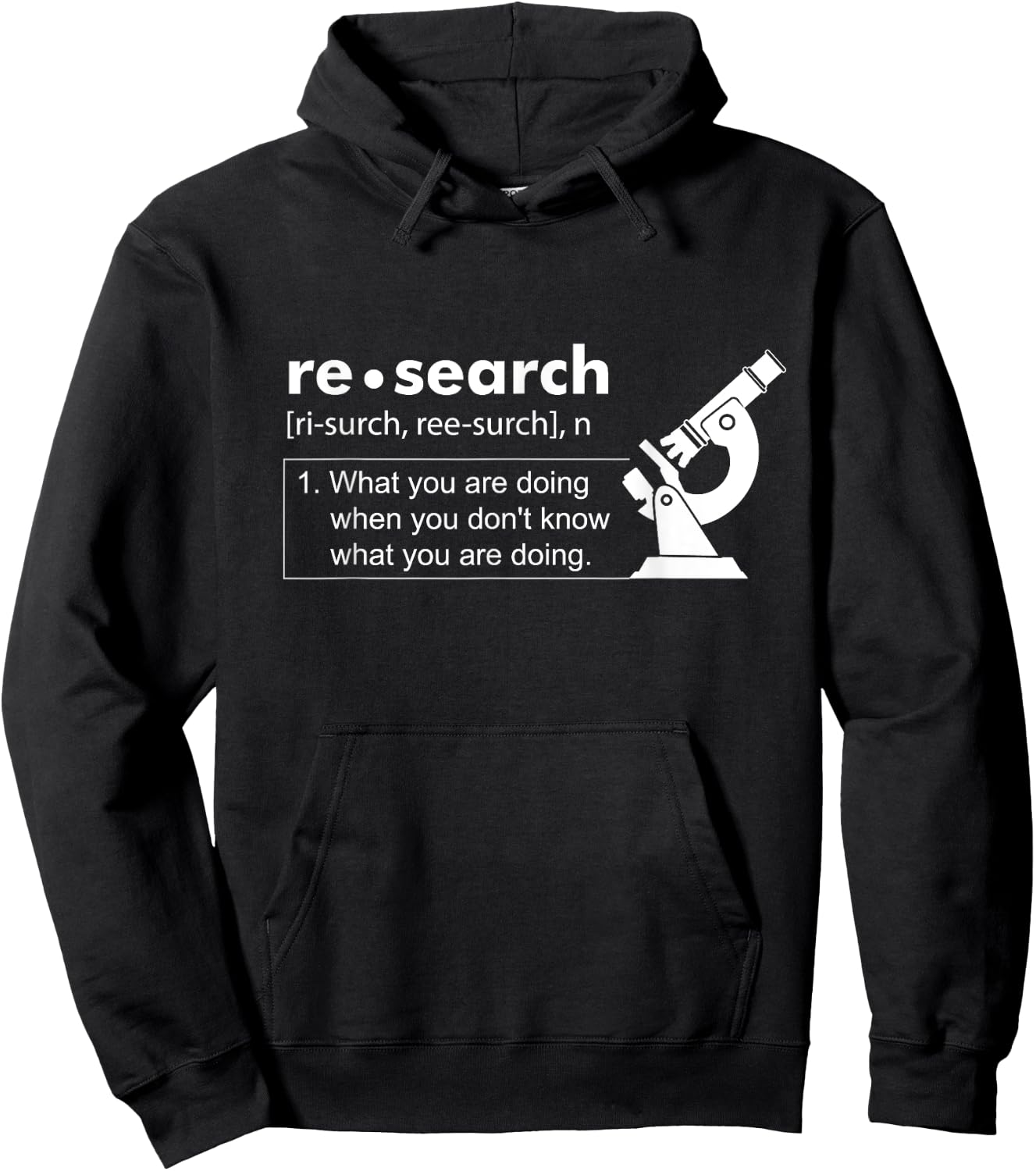 Definition of Research Biology Scientist Natural Science Hoodie - Hoodie | Black