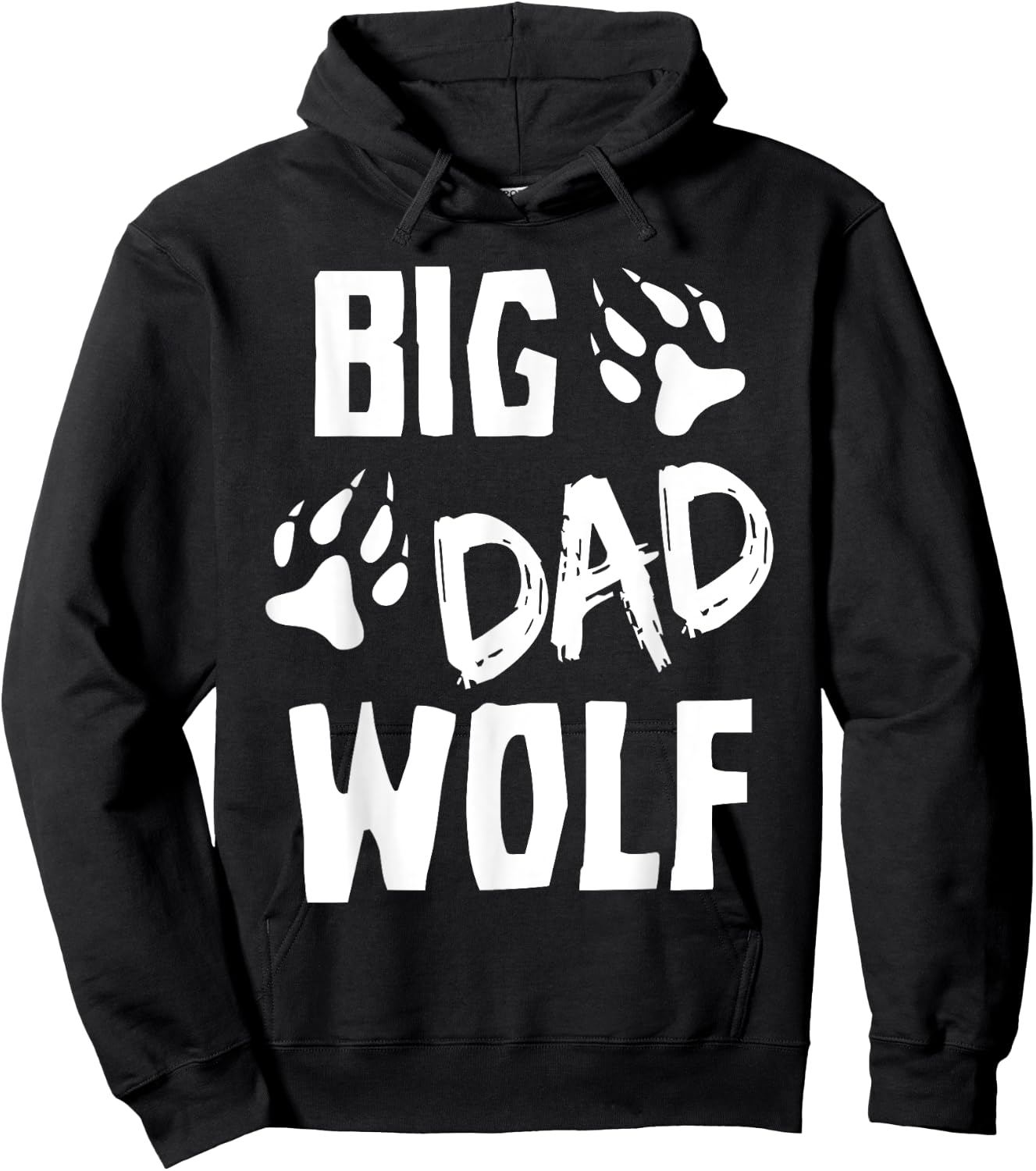 Halloween Shirt Dad Men Funny Costume Daddy Big Dad Wolf Hoodie - Hoodie | Black