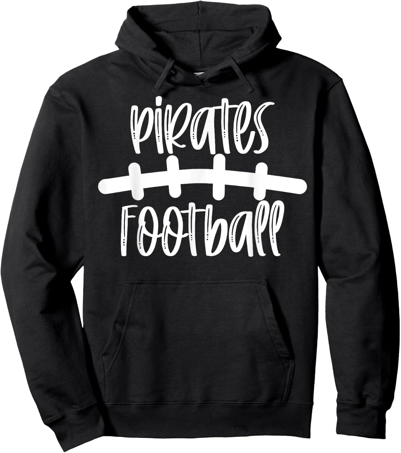 Pirates Football School Spirit Team Mascot Game Night Hoodie - Hoodie | Black