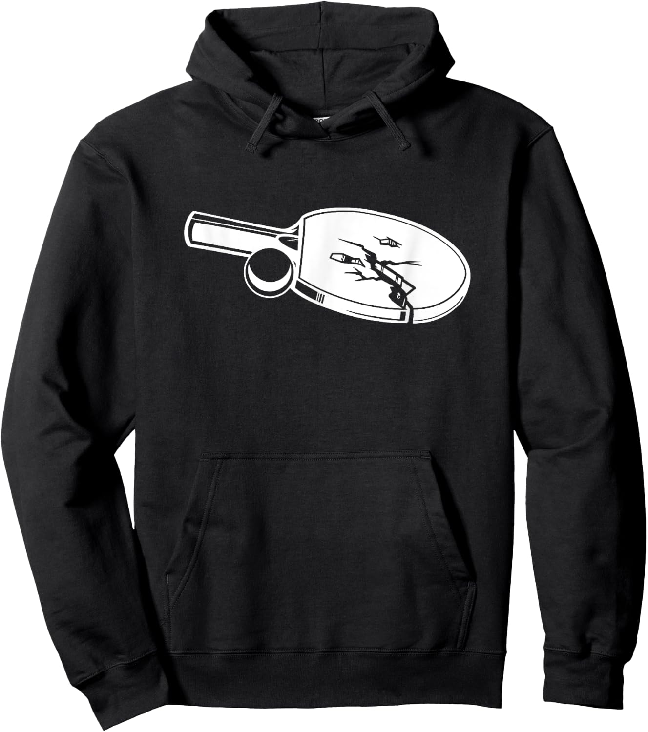 Table tennis old butterfly design for table tennis players Hoodie - Hoodie | Black