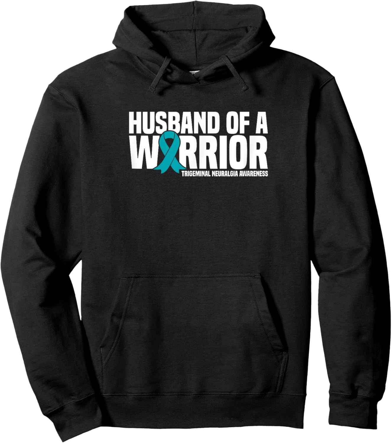 Husband of a Warrior Trigeminal Neuralgia Awareness Hoodie - Hoodie | Black