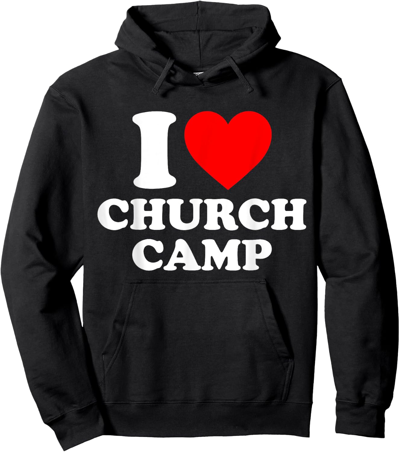 VBS I Love Church Camp Christian Vacation Bible School Jesus Hoodie - Hoodie | Black