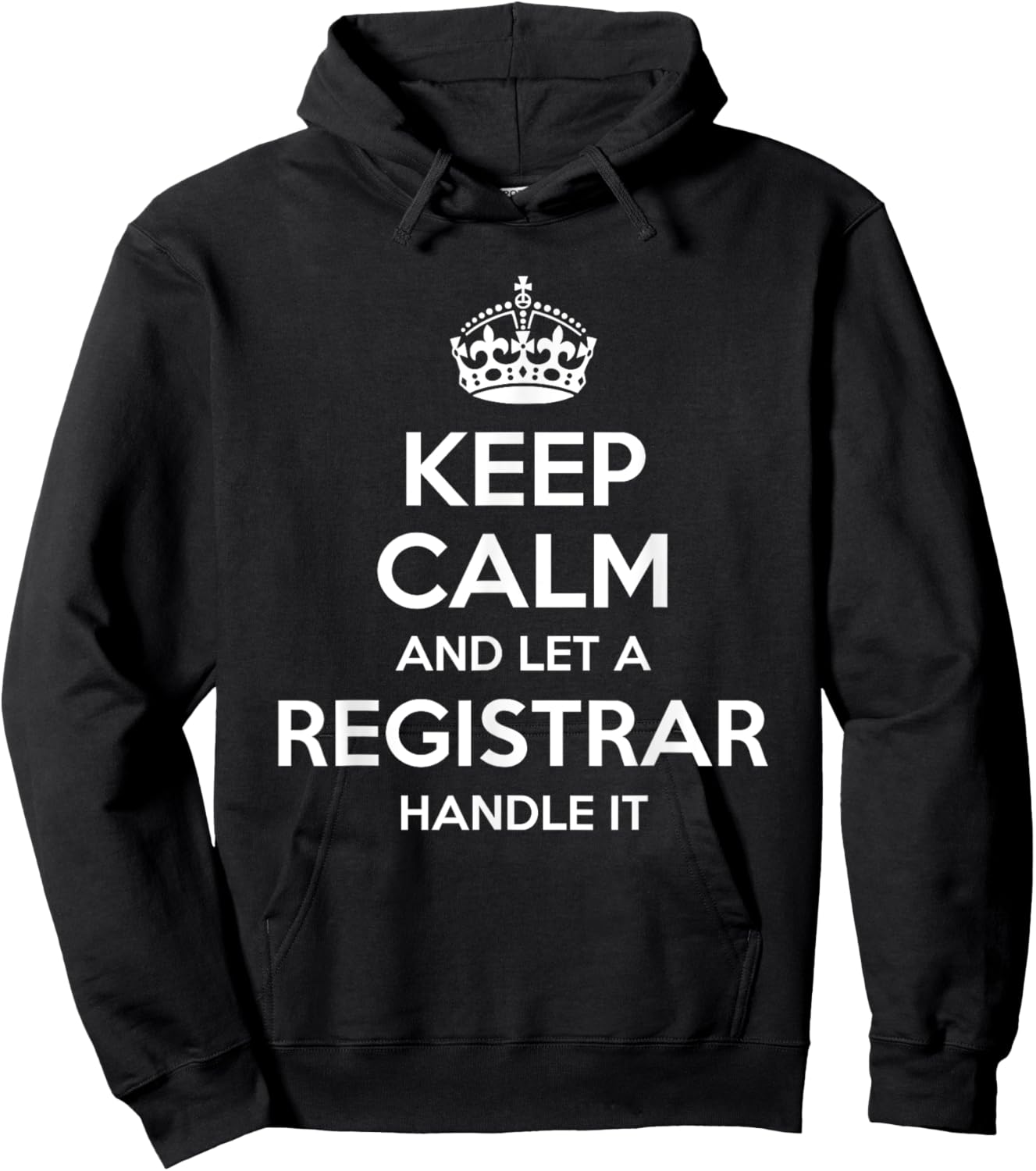REGISTRAR Gift Funny Job Title Profession Birthday Work Idea Hoodie - Hoodie | Black