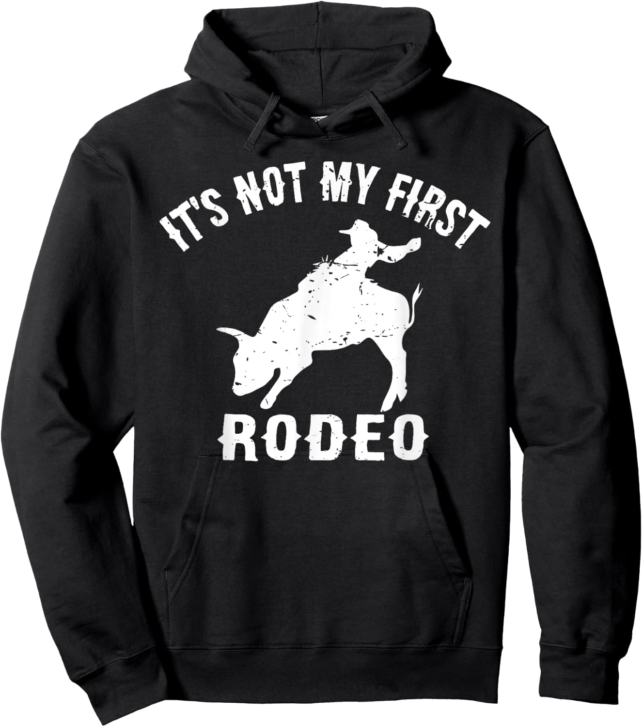 It's Not My First Rodeo - Veteran Cowboy Wisdom Hoodie - Hoodie | Black