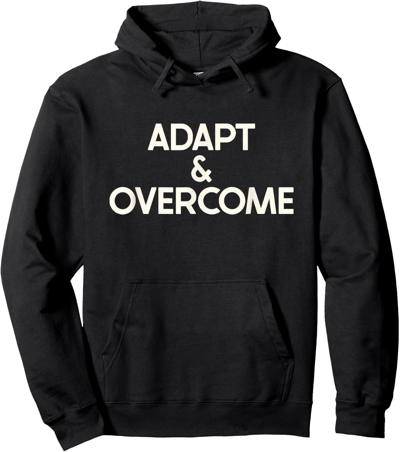 Workout Exercise Gym Adapt and Overcome Hoodie - Hoodie | Black