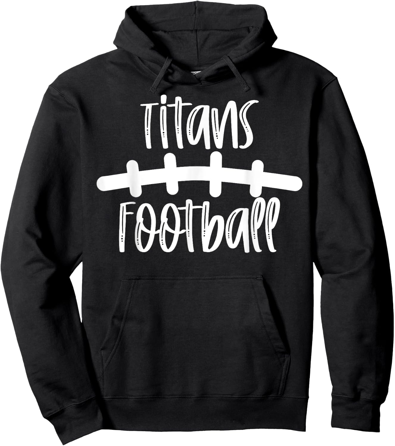 Titans Football School Spirit Team Mascot Game Night Hoodie - Hoodie | Black